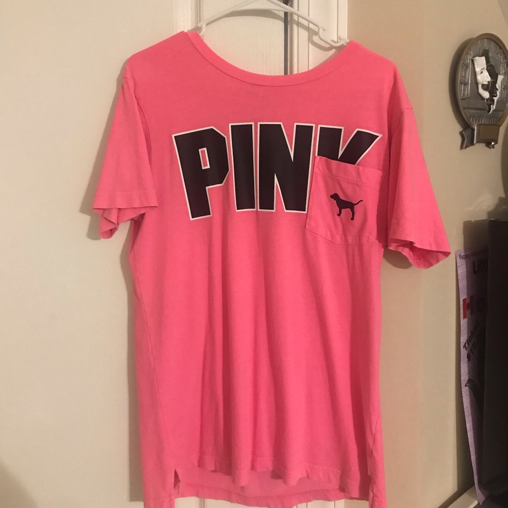 Victoria’s Secret PINK Neon Pink Tee
